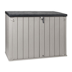 Coffre de jardin STORA WAY Plus 2XL anthracite et gris clair 2270 L - TOOMAX