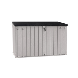 Coffre de jardin STORA WAY Plus 3XL anthracite et gris clair 2770 L - TOOMAX