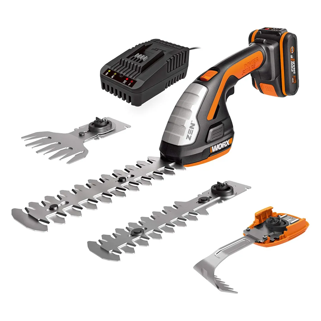 Set sculpte haies taille herbes 20V Worx