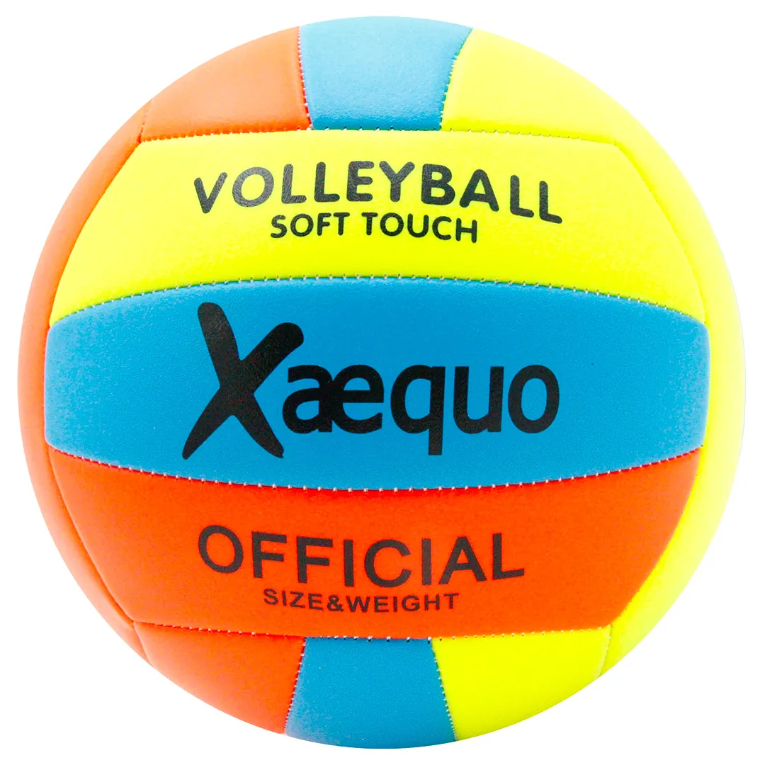 Ballon beach volley cousu fluo diamètre 20,5 cm