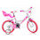Little Heart 14-inch meisjesfiets met knuffelhouder en mandje - DINO