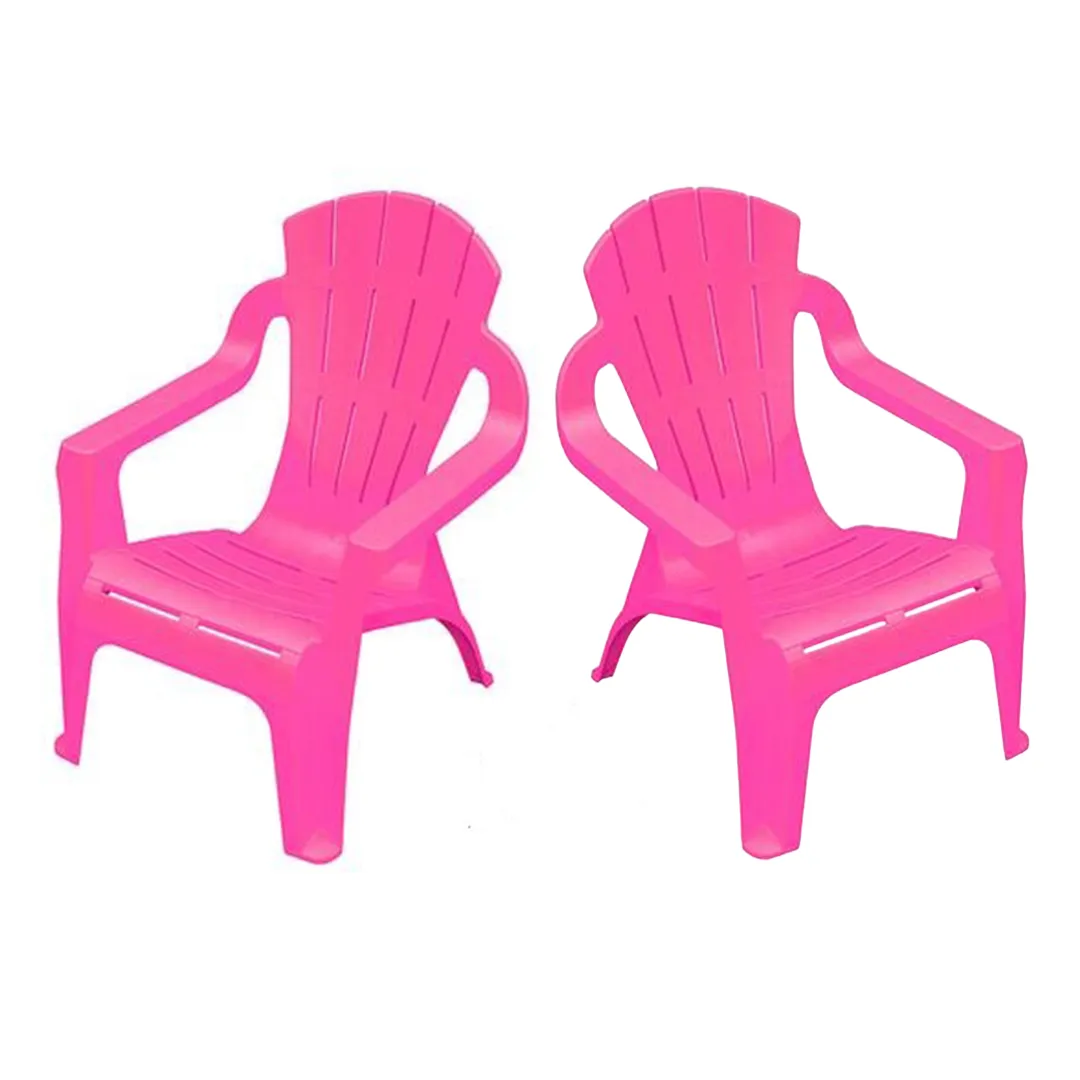 Lot De 2 Fauteuils   MiniSelva Enfant Empilables Fuchsia
