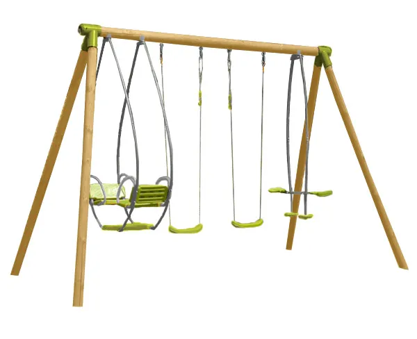 Portique balançoire en bois 2m30 4 agrès FOSSA | OOGarden