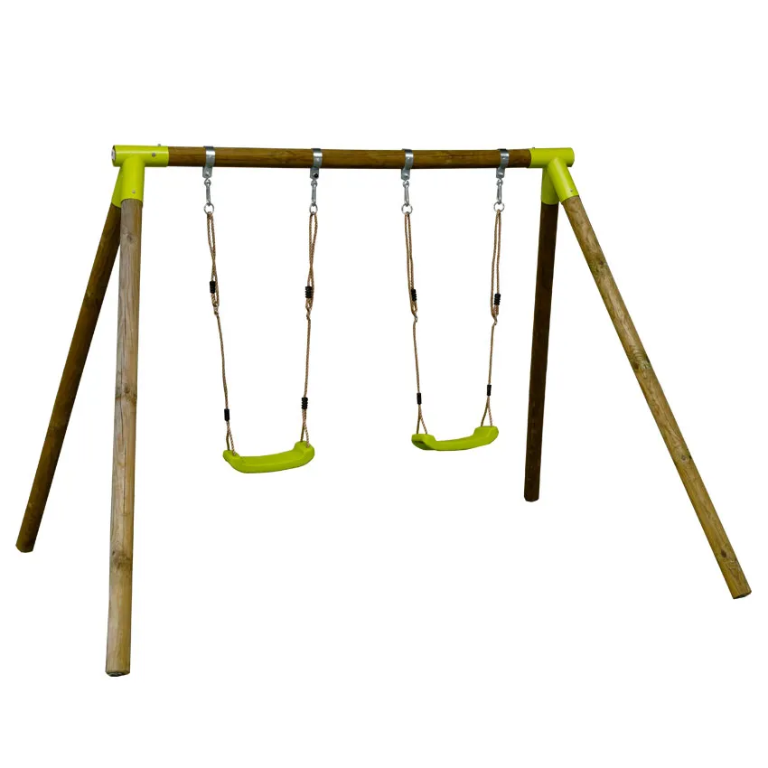 Portique en Bois ALOUETTE 1,90 m avec 2 BalanÃ§oires   Pour 2 Enfants