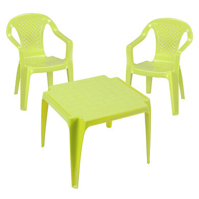 Table pour enfants en plastique verte anis - OOGarden