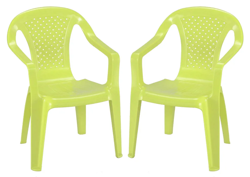 Lot de 2 chaises enfant CAMELIA vertes