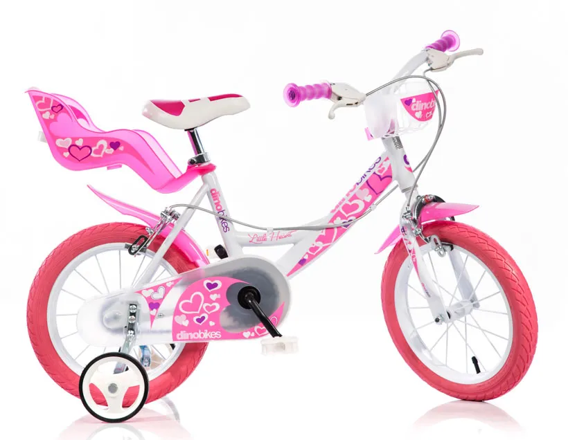 VÃ©lo Little Heart fille 16 pouces 2 freins et kit d'Ã©clairage