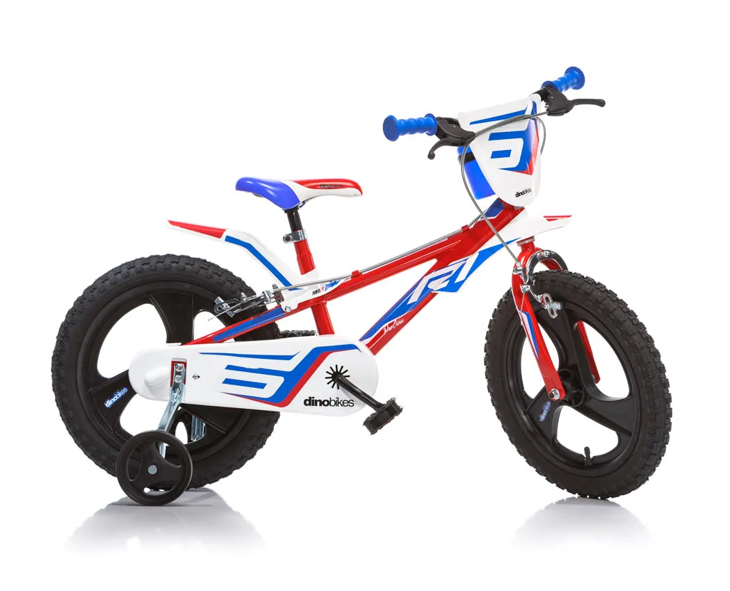 Vélo 16 pouces pour garçon Rouge R1 VTT et kit d'éclairage