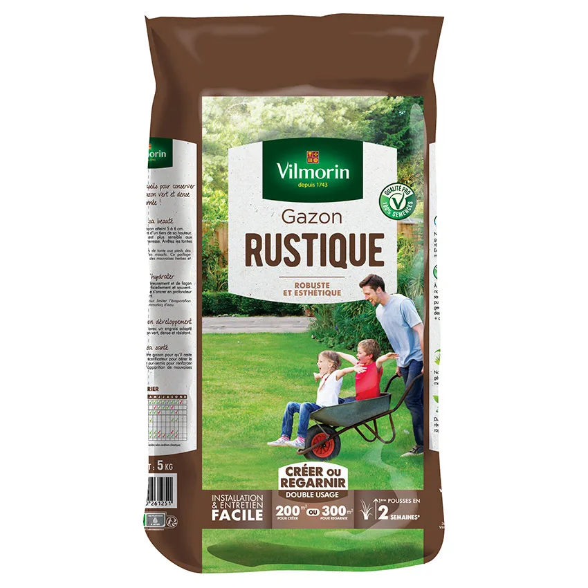 Gazon rustique 15kg pour 600mÂ²