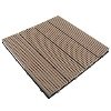 Lot de 4 dalles composite couleur teck 30 x 30 x 2.8 cm - OOGarden