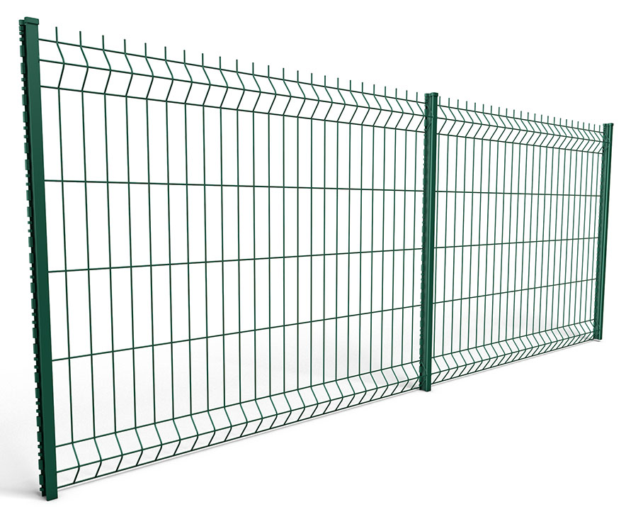 Panneau de clôture rigide verte H203xL200cm