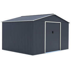 Abri de jardin métal 8.67m² Gris Anthracite - OOGarden