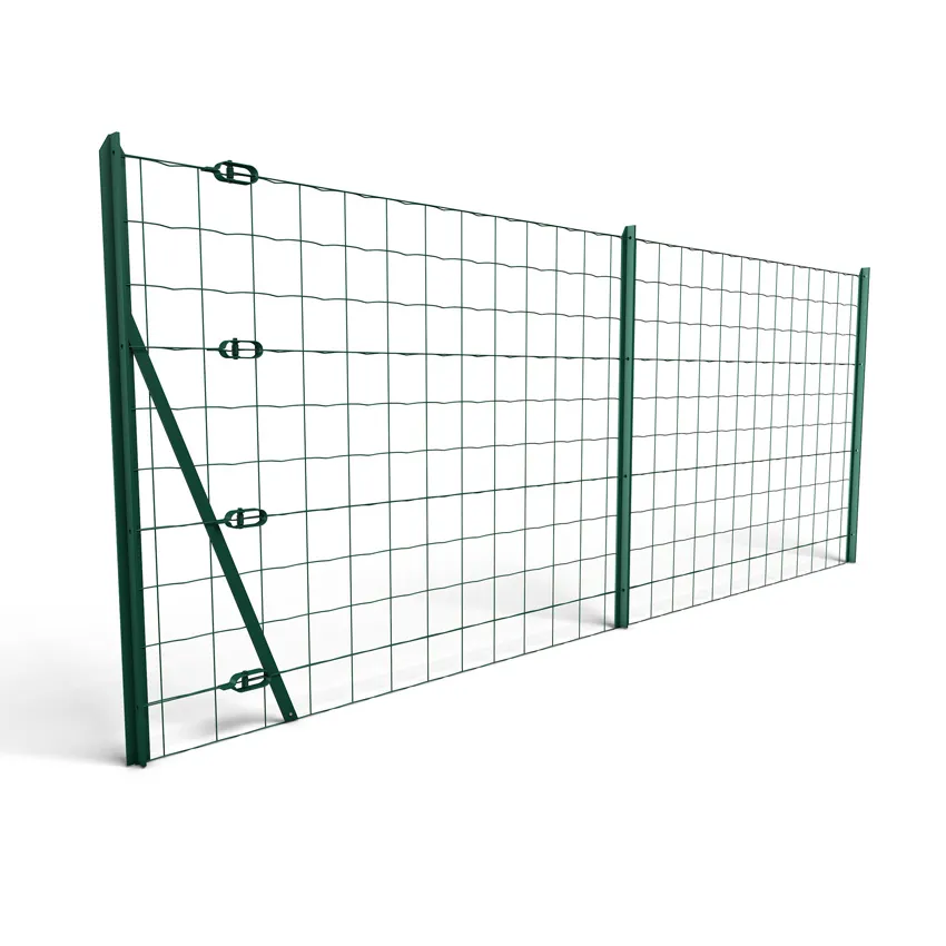 Kit 20m grillage soudÃ© vert  A sceller  Maille 100 x 100mm  H. 1.2m