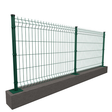 Kit 10m grillage rigide vert | Sur platines | Maille 200 x 55mm | H. 1m - OOGarden