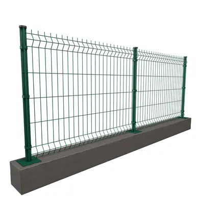 Kit 10m grillage rigide vert | Sur platines | Maille 200 x 55mm | H. 1m - OOGarden