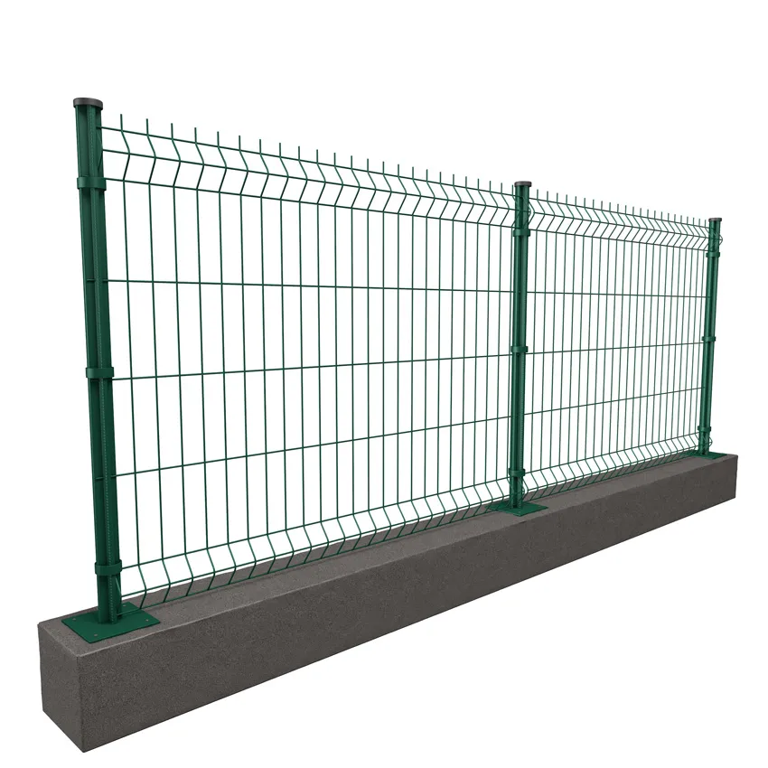 Kit 50m grillage rigide vert  Sur platines   Maille 200 x 55mm  H. 1.5m
