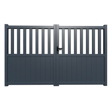 Portillon Alu Gris Anthracite 1m80