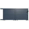 Portail aluminium coulissant 3m x H. 1,4m Gris Anthracite - BYRON - OOGarden