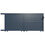 Portail aluminium coulissant 3m x H. 1,4m Gris Anthracite - BYRON - OOGarden