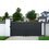 Portail aluminium coulissant 3m x H. 1,4m Gris Anthracite - BYRON - OOGarden