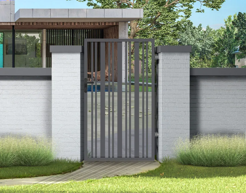 Portillon Acier galvanisÃ© KEVIN Gris   Hauteur 1m80