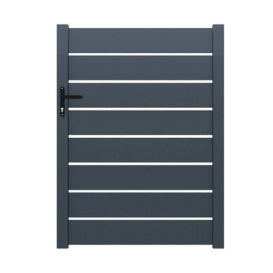 Portillon aluminium H. 1,80m - Gris Anthracite - EASYSIZE - OOGarden