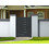 Portillon aluminium H. 1,80m - Gris Anthracite - EASYSIZE - OOGarden