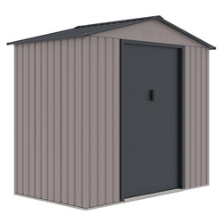 Abri de jardin métal 2.71m² Taupe - OOGarden