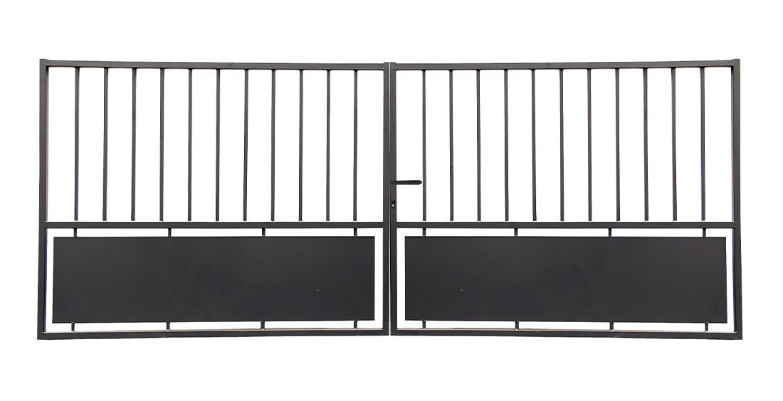 Portail fer battant 3m x H. 1,2m Noir   MIMOSA