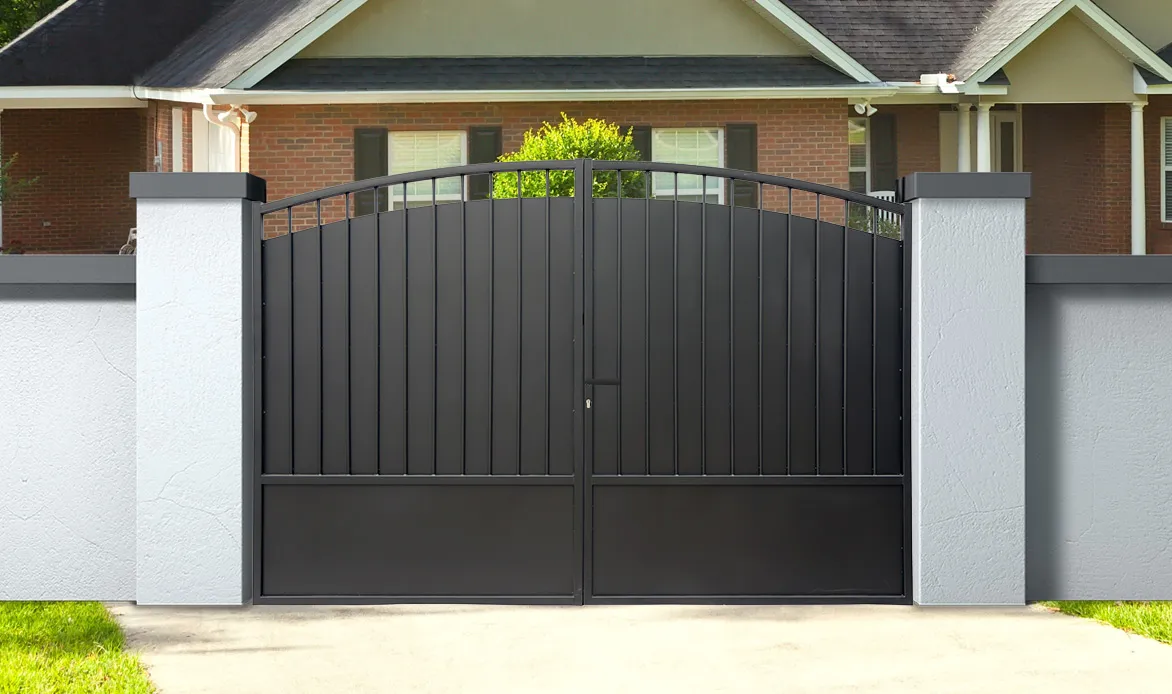 Portail fer battant 3,5m x H. 2m Noir   BELLADONE