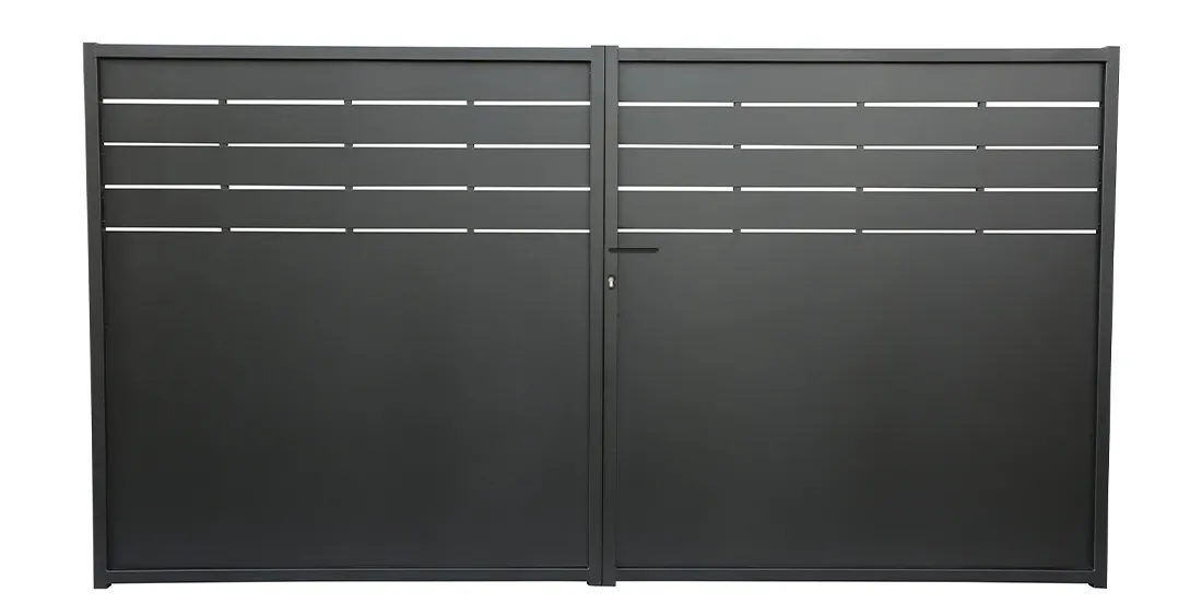 Portail fer battant 3m x H. 1,60m Noir   JASMIN