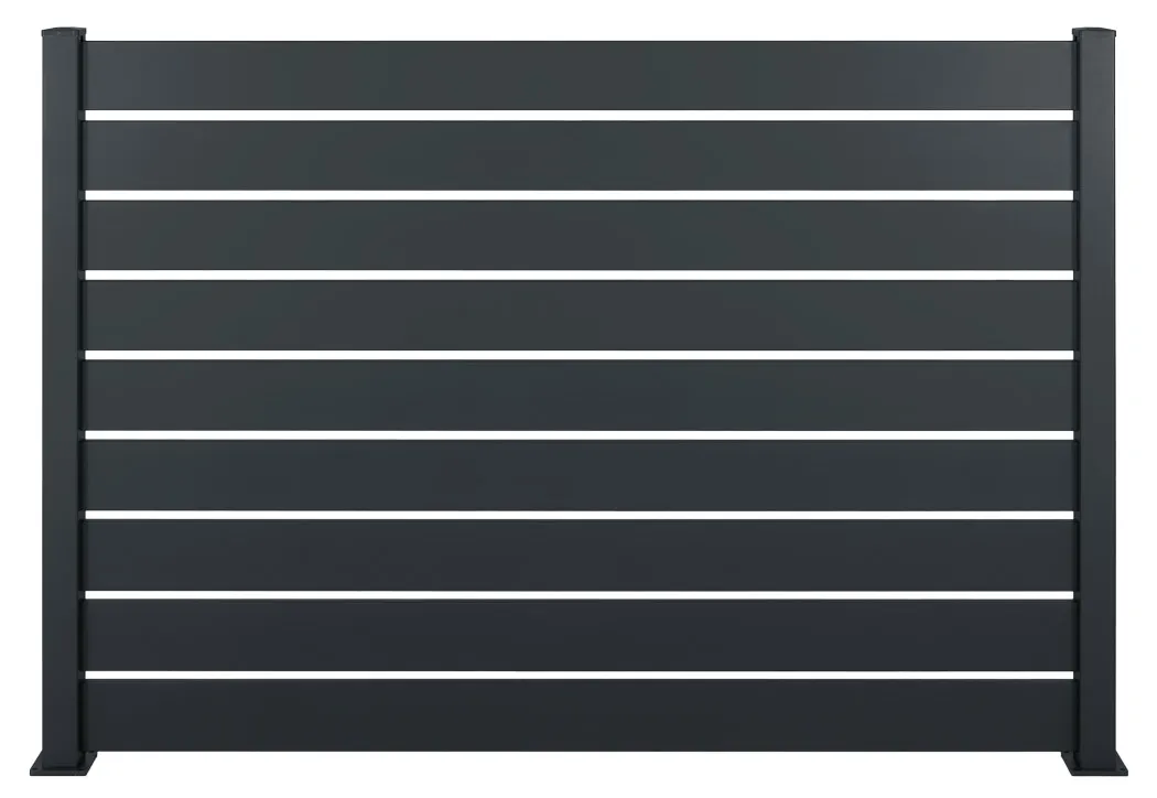 ClÃ´ture aluminium ajourÃ©e   H. 141cm x Longueur 8m