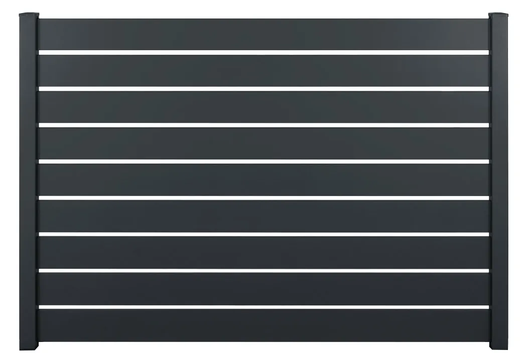 ClÃ´ture aluminium ajourÃ©e   Longueur 8m x H. 158cm   A sceller