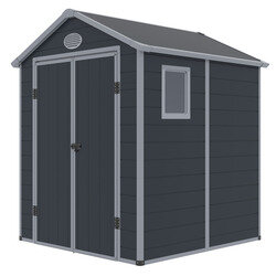 Abri de jardin résine 3,65m² - Anthracite - OOGarden