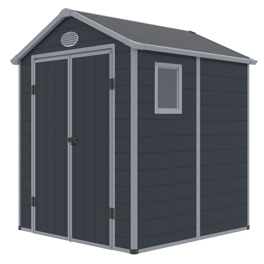 Abri de jardin rÃ©sine 3,65mÂ²   Anthracite