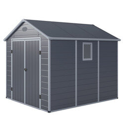 Abri de jardin résine 6,77m² - Anthracite - OOGarden