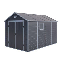 Abri de jardin résine 8,90m² - Anthracite - OOGarden