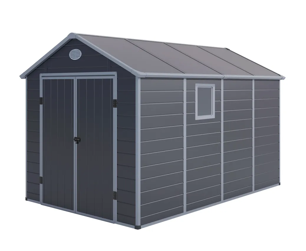 Abri de jardin résine 8,90m² Anthracite