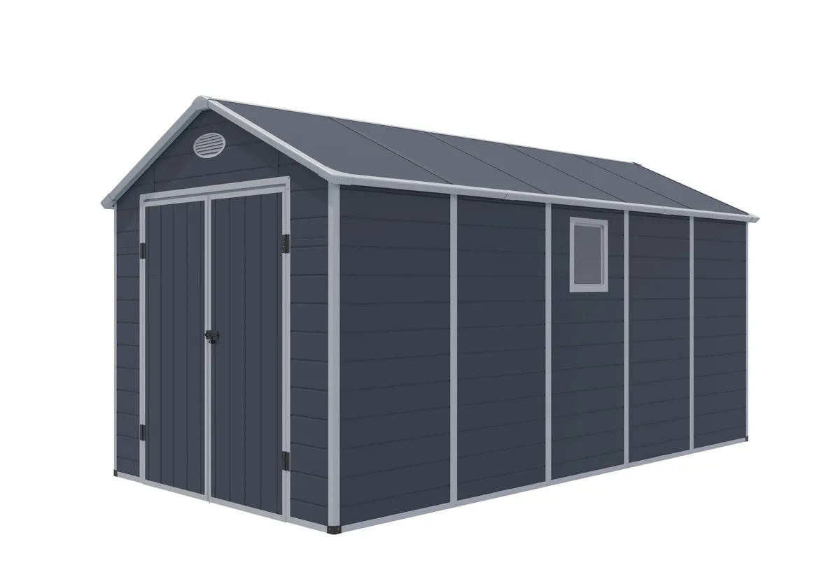 Abri de jardin rÃ©sine 11mÂ²   Anthracite