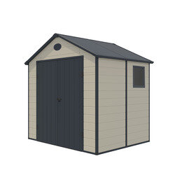 Abri de jardin résine 4,65m² - Beige - OOGarden