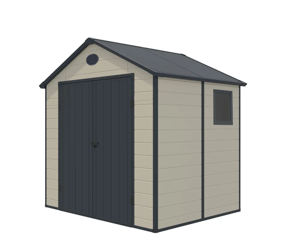 Abri de jardin résine 4,65m² Beige