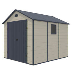 Abri de Jardin en résine 6,80m²  - Beige - OOGarden