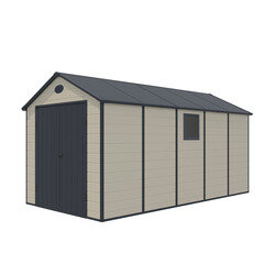Abri de jardin résine 11m² - Beige - OOGarden