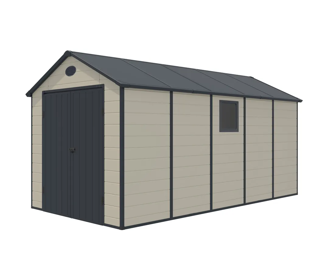 Abri de jardin rÃ©sine 11mÂ²   Beige