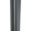 Poteau alu H. 141cm sur platine pour kit clôture alu et composite - OOGarden