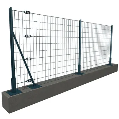 Komplettset 20m Geschweißter Maschendraht auf Platinen H. 1.5m | Maschenweite 100x50 mm - OOGarden