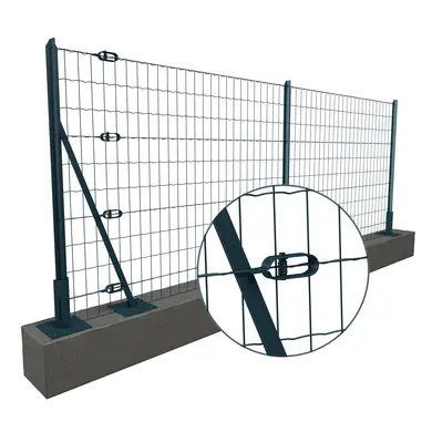 Komplettset 20m Geschweißter Maschendraht auf Platinen H. 1.5m | Maschenweite 100x50 mm - OOGarden