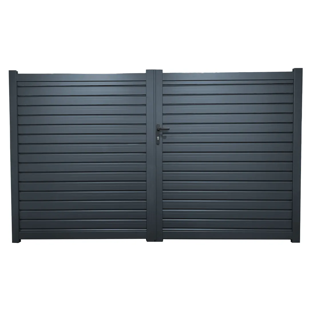 Portail aluminium battant 3m x H. 1,80m Gris anthracite   MELTON