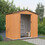 Abri de jardin métal 2,7m², Imitation bois - OOGarden