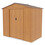 Abri de jardin métal 2,7m², Imitation bois - OOGarden